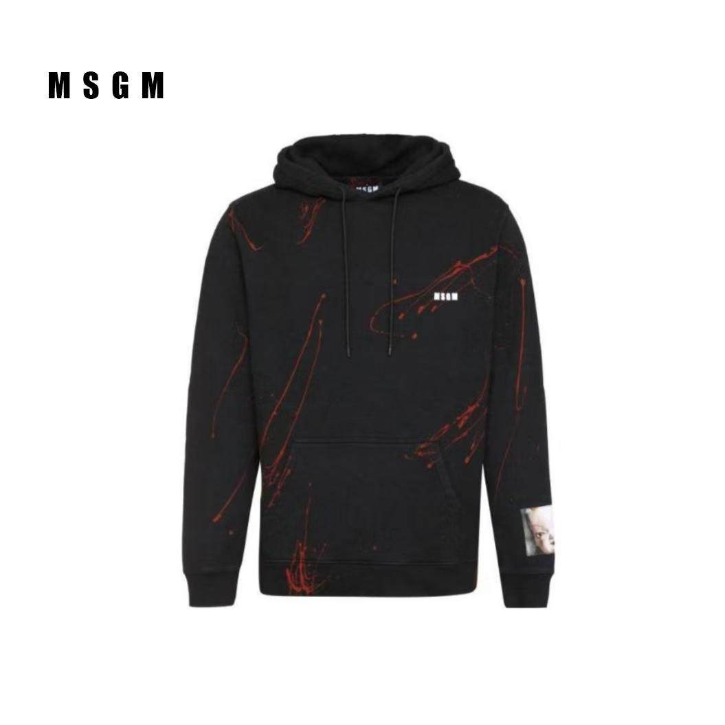 2024新款时尚潮流印花连帽卫衣