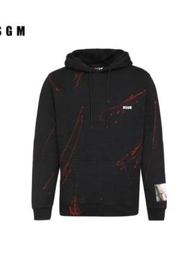 MSGM连帽套头情侣长袖卫衣