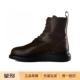 潮牌真皮马丁靴女平底2024新款 秋冬季 短筒单靴英伦风软皮厚底短靴