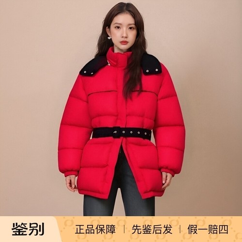 中长款全新未使用女士羽绒服连帽