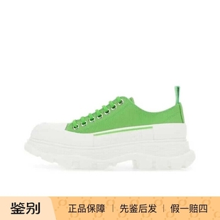 MCQUEEN ALEXANDER 麦昆23FW10厚底帆布鞋 先鉴后发