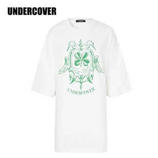 UNDERCOVER字母印花圆领宽松短袖 T恤