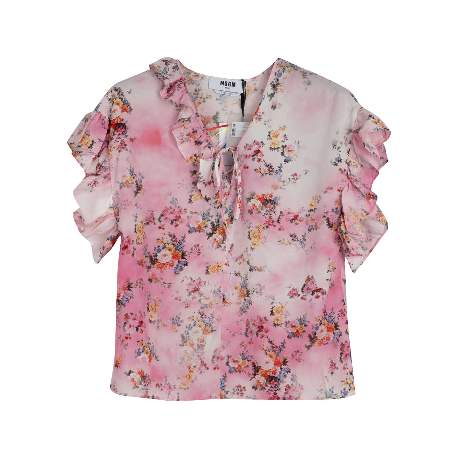 雪纺衫全新未使用印花