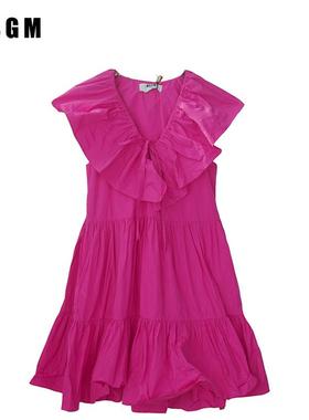 孤品特价MSGM时尚显瘦绑带洋气女式连衣裙