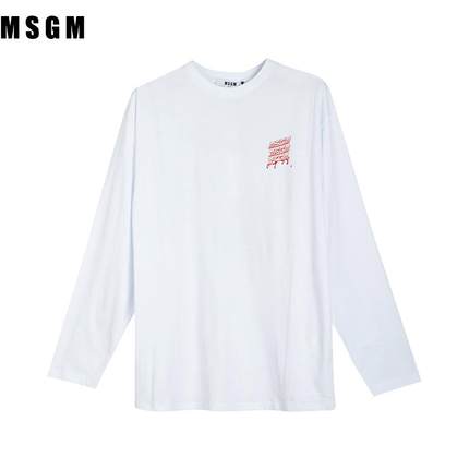 MSGM简约舒适百搭圆领套头长袖卫衣