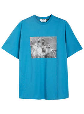 全新未使用MSGM女士套头短袖T恤