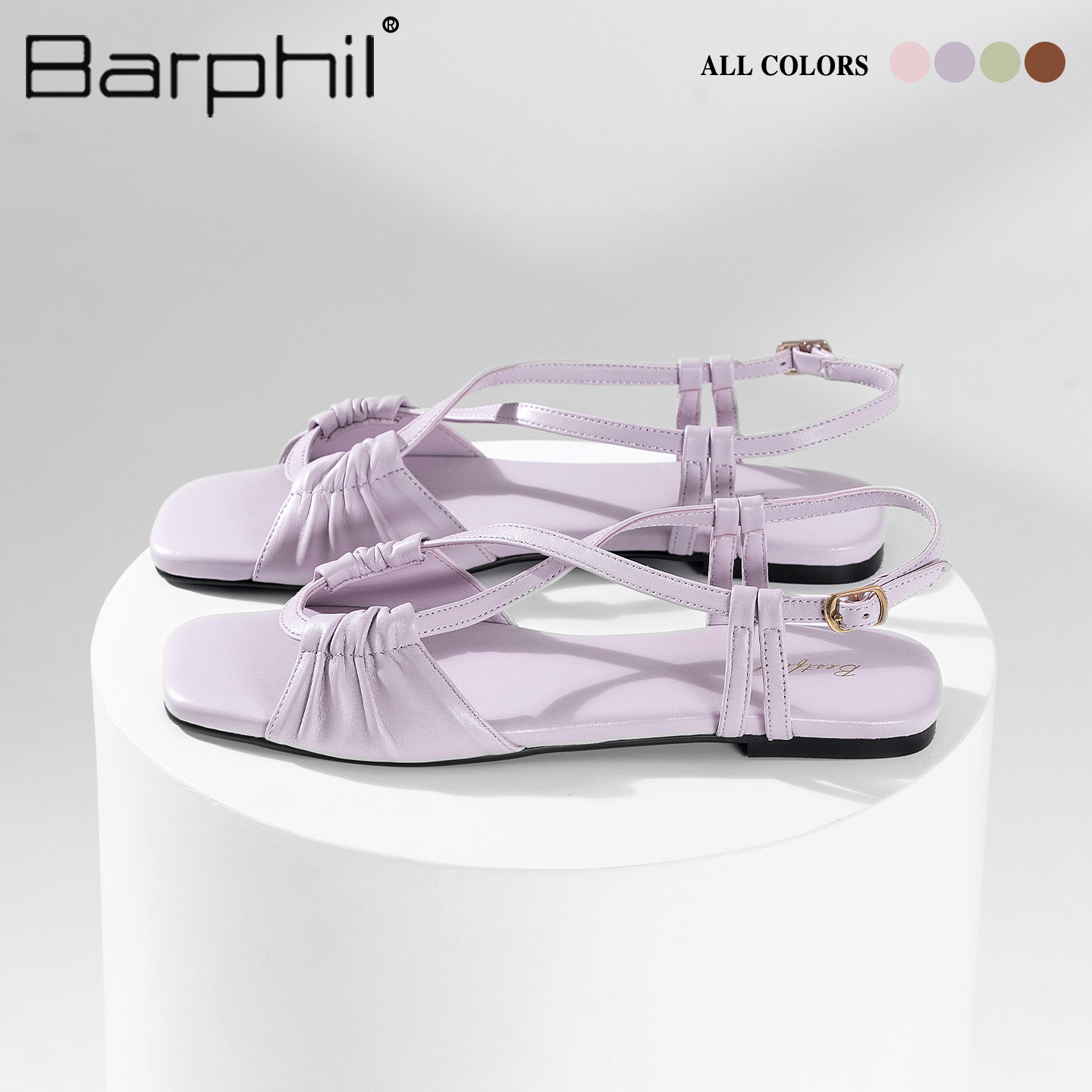 Barphil【旷野的风】凉鞋 羊皮手工女鞋氛围感海边沙滩凉鞋度假图片