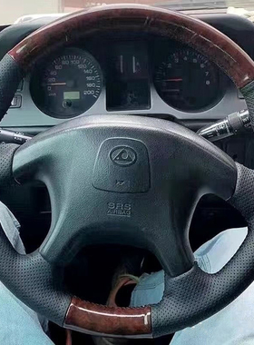 长丰猎豹6481/V33/黑金刚/飞腾奇兵菱智景逸方向盘套真皮手缝专用