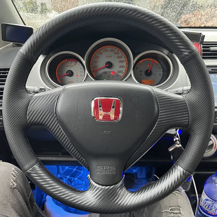 本田老飞度方向盘套真皮思迪理念S1把套手缝专车专用全包 07款