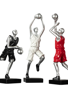 创意篮球运动员人物雕塑摆件男生卧室装饰品家居客厅电视酒柜摆设