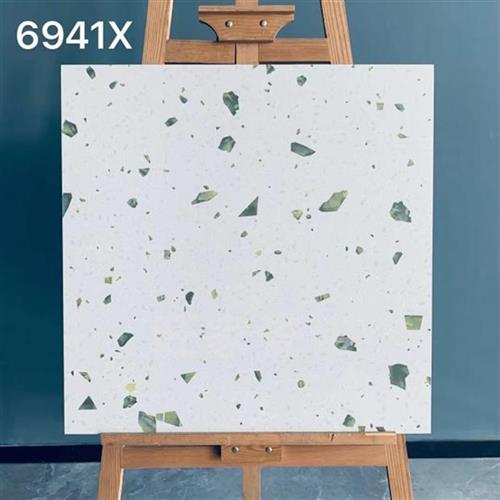 彩色水磨石600x600瓷砖客厅阳台商铺餐饮酒吧连锁店防滑哑光地砖