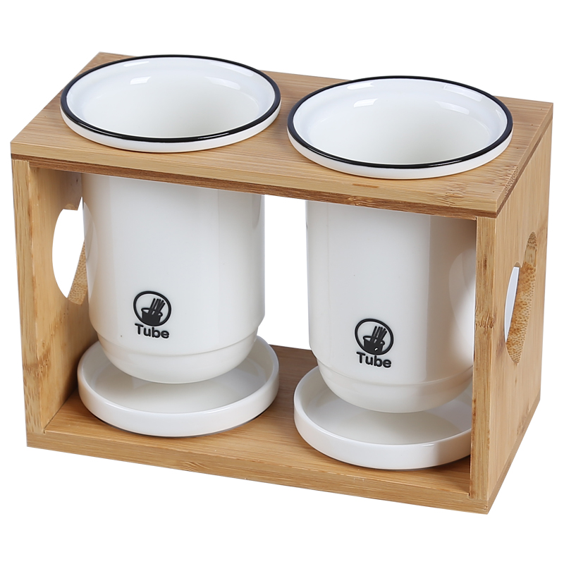 陶瓷刀叉放筷子餐具置物架托收纳盒快子筒笼篓桶家用厨房沥水平放