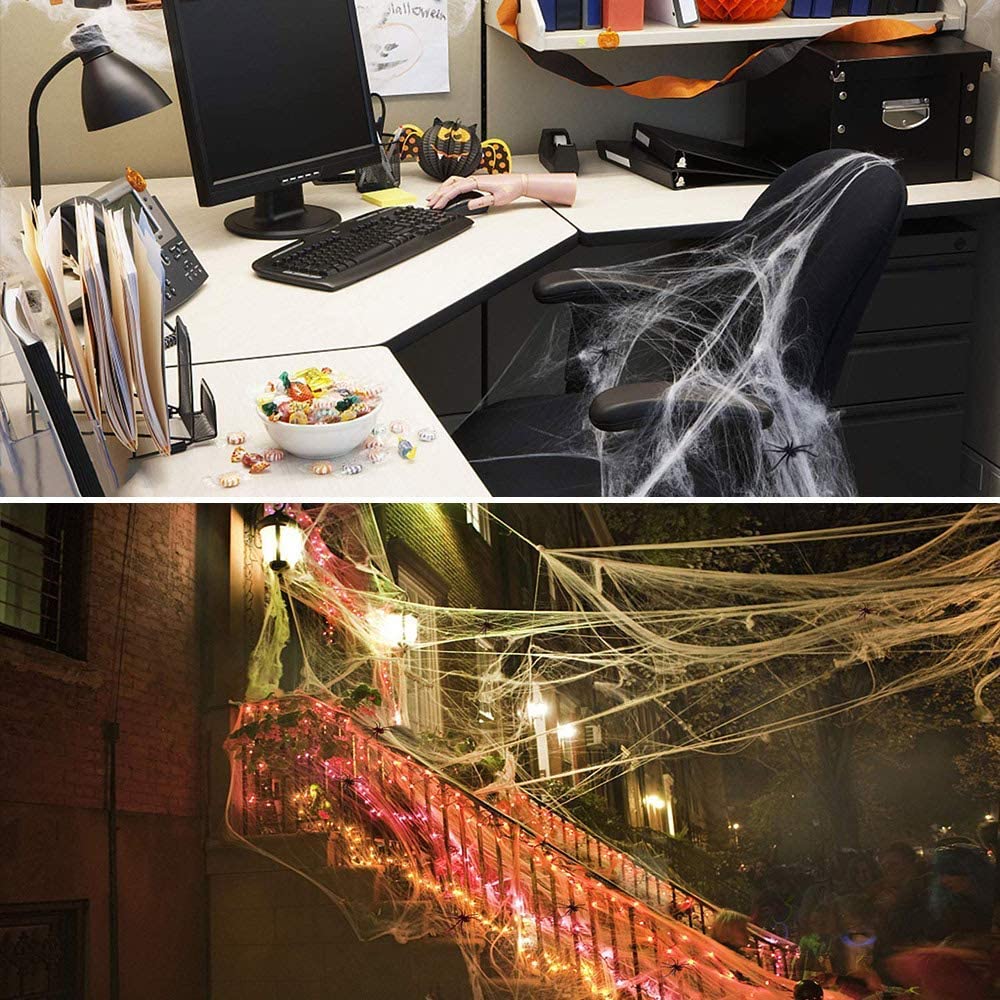 Artificial Spider Web Halloween Decoration Scary Party