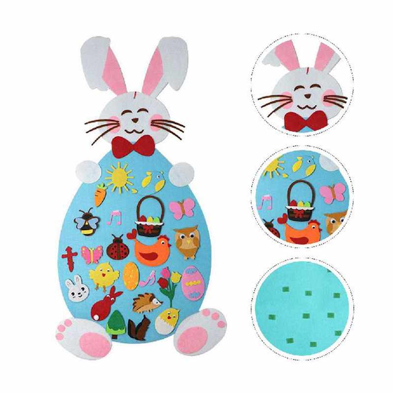 极速Easter Ornaments Statue Decor Easter Gift Self Made Rabb