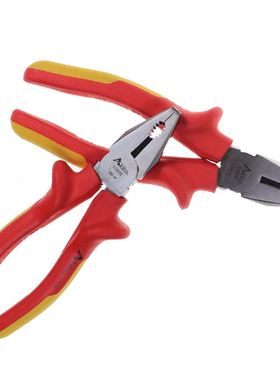 。莱 绝缘耐压柄钢丝钳 橙色埃 7寸 11005