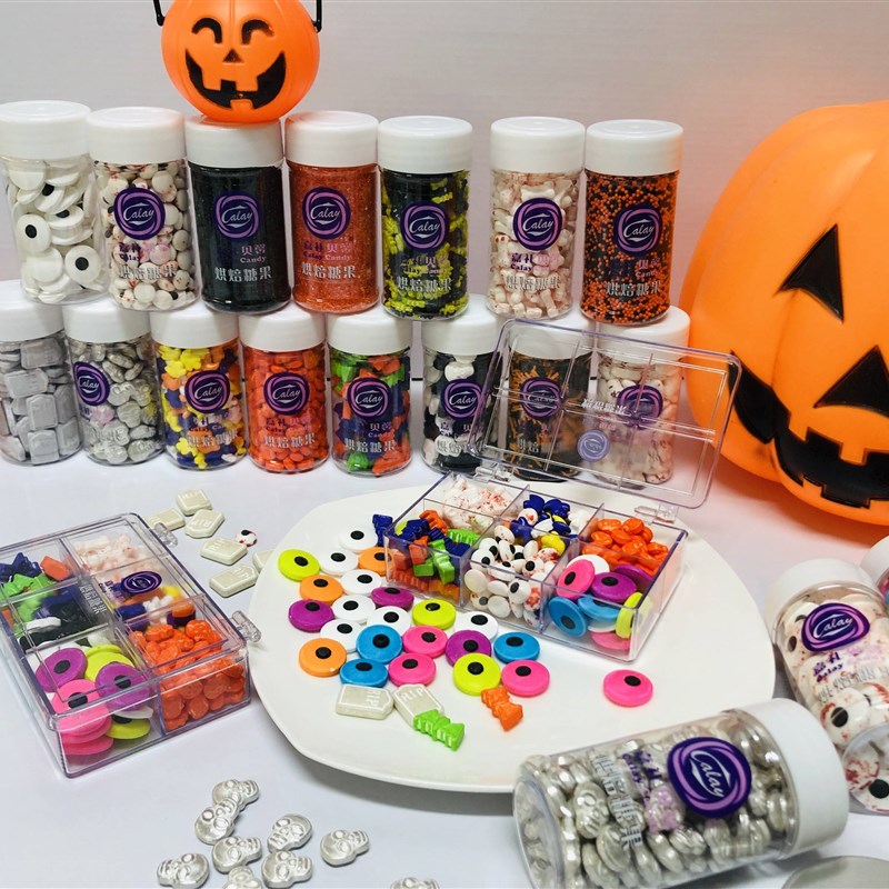Halloween cake decoration cute funny size eyes candy beads p
