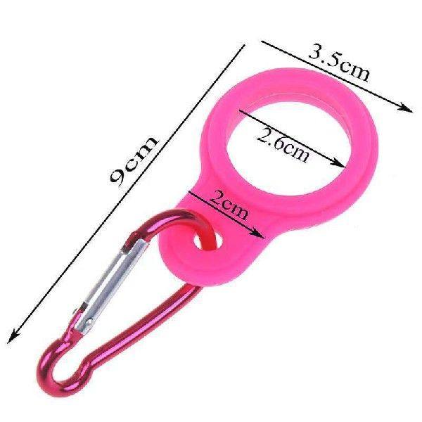 Silicone Ring Water Bottle Buckle Carabiner Clip Beverage