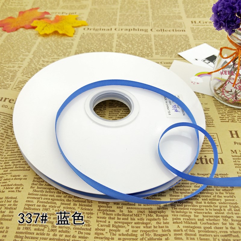 0.6cm高品质加密聚酯纤维带 蛋糕礼盒包装蝴蝶及发饰DIY编织缎带