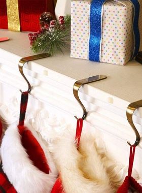 2Pcs Mantel Hook Multi-functional Punch-free Metal Strong