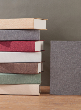 麻布仿真书新中式家居装饰品摆件素色道具书柜样板房书房装饰书