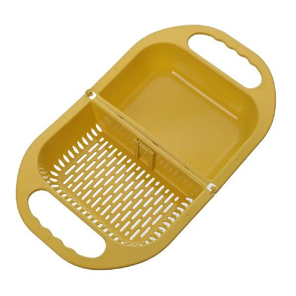 Kitchen Foldable Colander Sink Strainer Basket Plastic