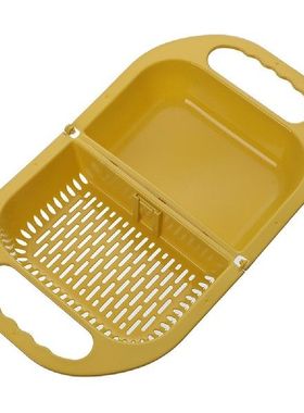 Kitchen Foldable Colander Sink Strainer Basket Plastic