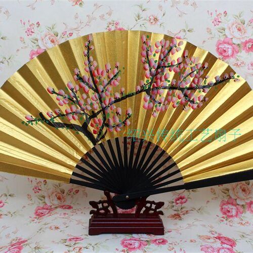 极速戏曲扇子贵妃醉酒牡丹小生戏剧舞台道具京剧越剧金扇子