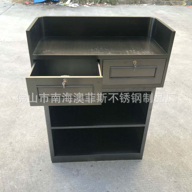 极速小型前台桌 多功能办公家俱现代办公桌定 做 时尚板式前台接