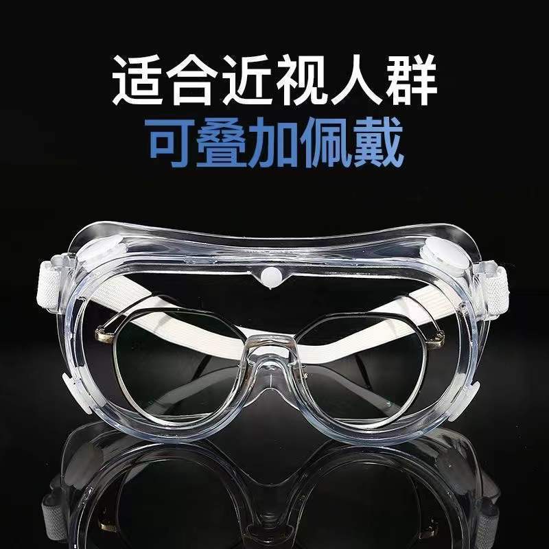 护目镜劳保防护眼镜打磨防飞溅防风沙防工业粉尘防雾透明男女骑行