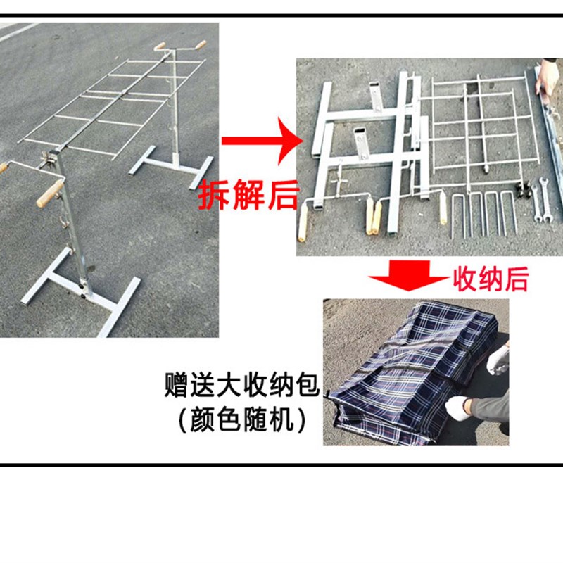好货户外简易不锈钢烤全羊架子加厚木炭乳猪烧烤架拍羊腿排兔子碳