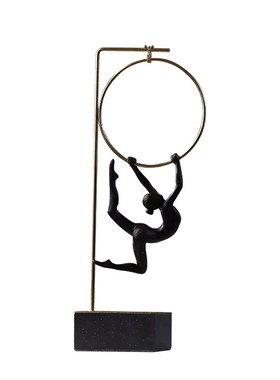 现代简约抽象人物雕塑摆件运动员体操健儿创意家居装饰品礼品摆设