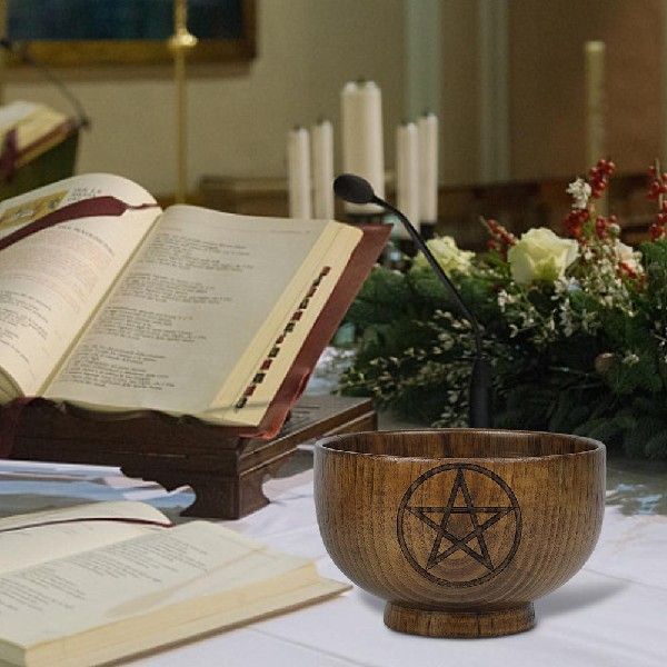 Altar Bowl Handmade Wood Bozwls Ritual Tableware Ceremony