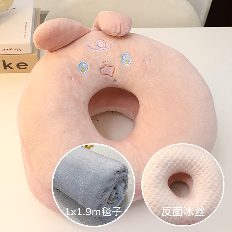 新品u形午睡枕趴睡枕办公室桌子枕头枕J头神器午休抱枕女生睡觉小