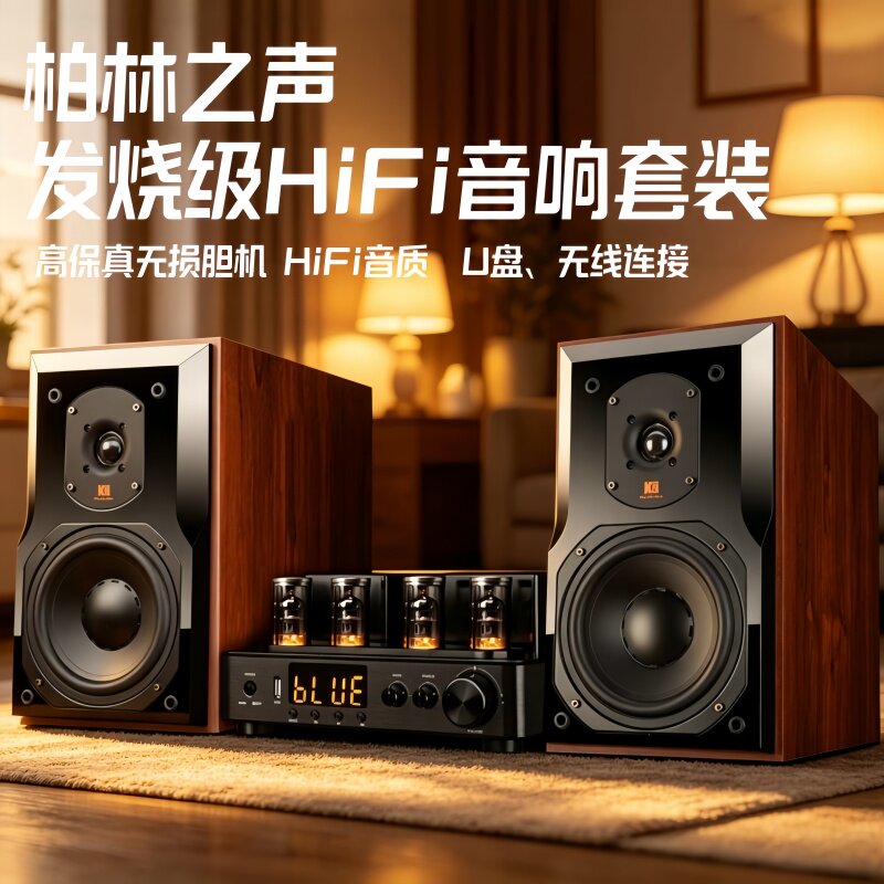 德国柏林之声80S发烧级电子管胆机音响6.5寸HiFi级书架音箱