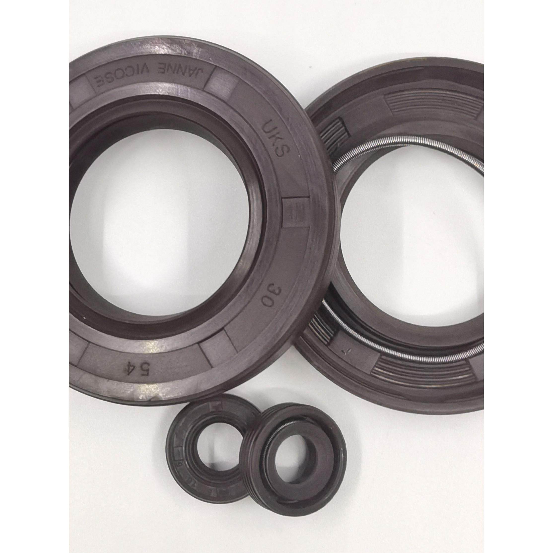 进口骨架密封件德国棕色UKS 旋转轴封15厚双唇轴封高压内铁壳油封