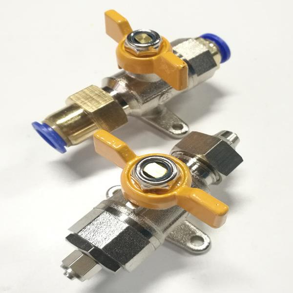 气泵气管球阀气阀带安装支架固定座PC快速接头阀门气阀开关