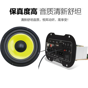 10寸大功率汽车音响喇叭12V 24V功放板车载低音炮音箱改装