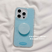 简约泼墨适用苹果16手机壳iphone15promax高级感13/14硅胶16Pro保护套新款防摔全包带支架男女款纯色软超薄外