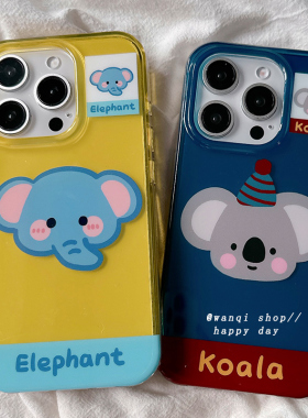 ins日韩风可爱卡通适用苹果16手机壳iphone15promax高级感iPhone13保护套14新款17防摔硅胶全包情侣男女款软p