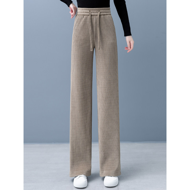 清仓捡漏~爆款直筒裤女士秋冬季窄版阔腿裤垂感百搭加绒休闲裤子,女装/女士精品,大码裤装,淘宝优惠券,粉丝福利购,淘宝优惠卷