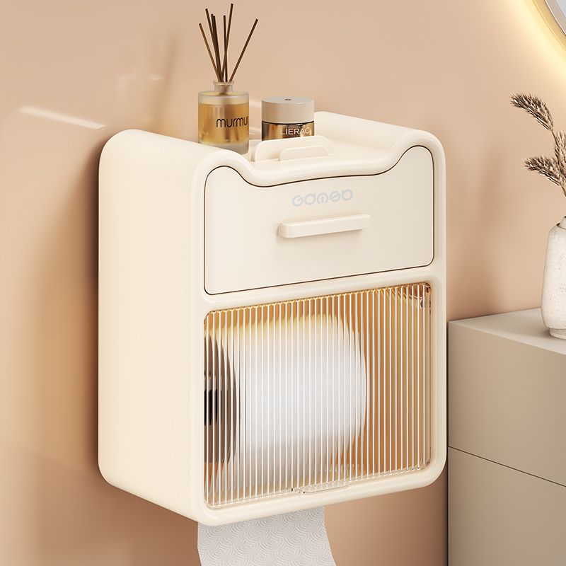 卫生间免打孔防水卷纸器