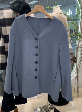 2007【cx】系扣羊毛大衣