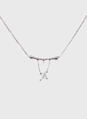 限时福利 Miyavi丁程鑫同款不定义雨融ICEWALD18K金菱形钻石项链