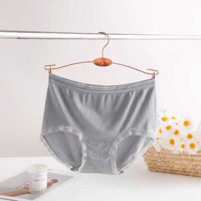 塞德纳6917中腰莫代尔无感超薄无缝简约花边包臀三角女士内裤