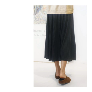 遮跨显高百搭丝绒百褶裙