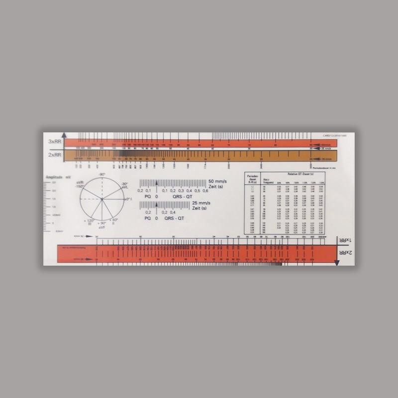 新心电图分规用圆规心内科分轨带套有刻度测量尺绘图口袋便携