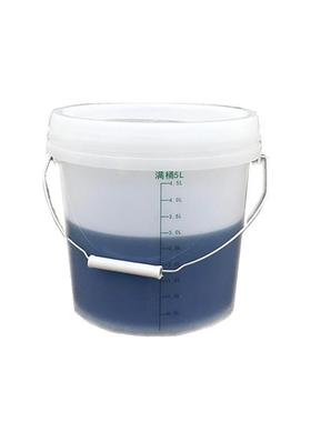 透明刻度桶10l5l20l2l桶尿桶带盖子刻度塑料桶实验室奶茶刻度桶