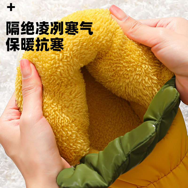 极速厂家防水棉拖鞋包跟女冬季高筒情侣家居家用外穿男士冬天厚底