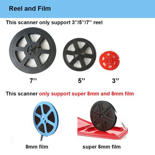 好货Winait 7 Rell Roll Film Scanner for Super 8 and 8mm Fi