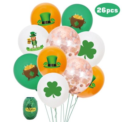 Irish St. Patricks Day Four leaf Clover Theme Party Bal